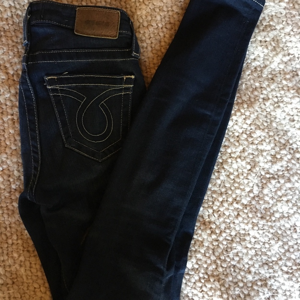 Dark wash Big Star skinnies